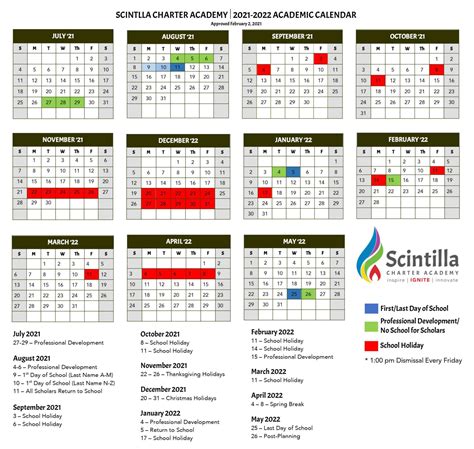 Rolesville Charter Academy Calendar